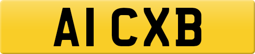 A1 CXB private number plate